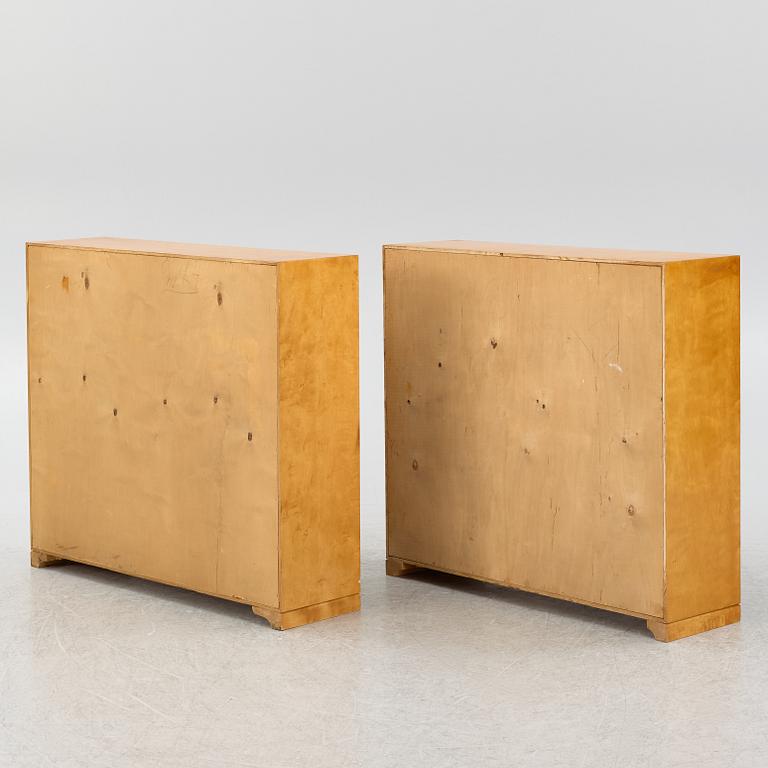 Bookcases, a pair, functionalist, 1930s.