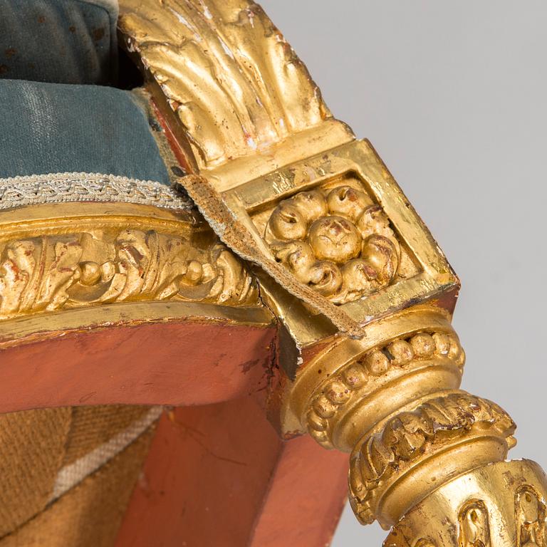 Bergère, Edward VII's inventory stamp (reign 1901-1910), England.