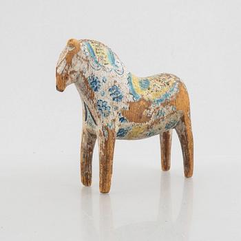 A Dalecarlian wooden horse, Nisser-gården, Vattnäs, early 20th Century.