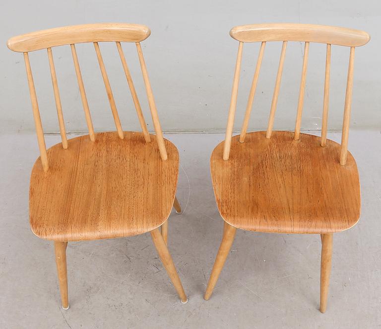 STOLAR, 1 par, "Fanett", Ilmari Tapiovaara, Edsbyverken, 1950-tal.