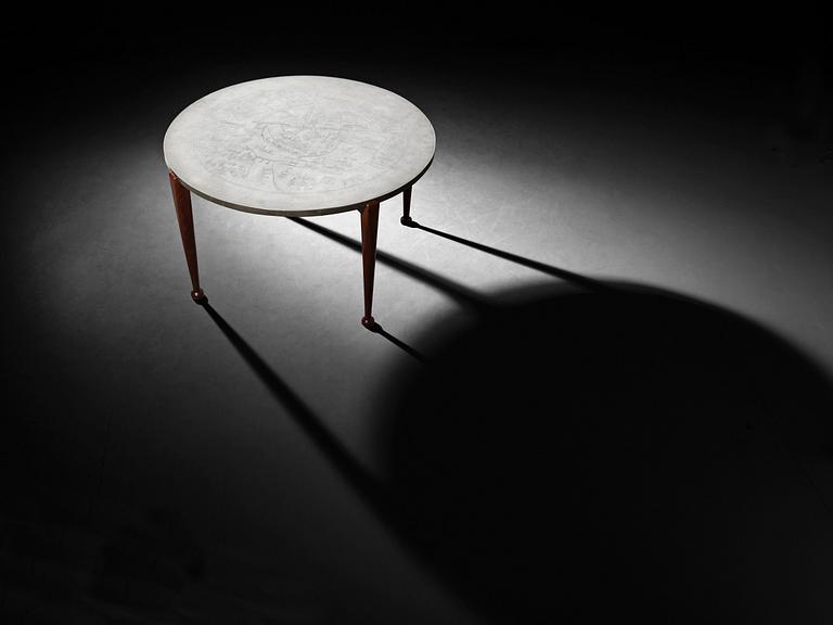 JOSEF FRANK & NILS FOUGSTEDT, soffbord, Firma Svenskt Tenn, Stockholm 1960.