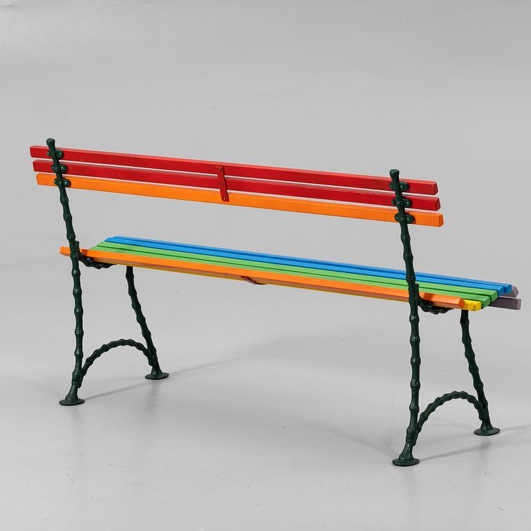 Garden bench, mid-20th century.