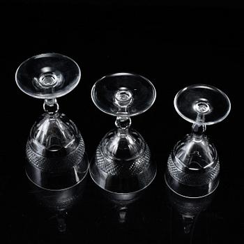 An Edward Hald part 'Rio' glass service, Orrefors (28 pieces).