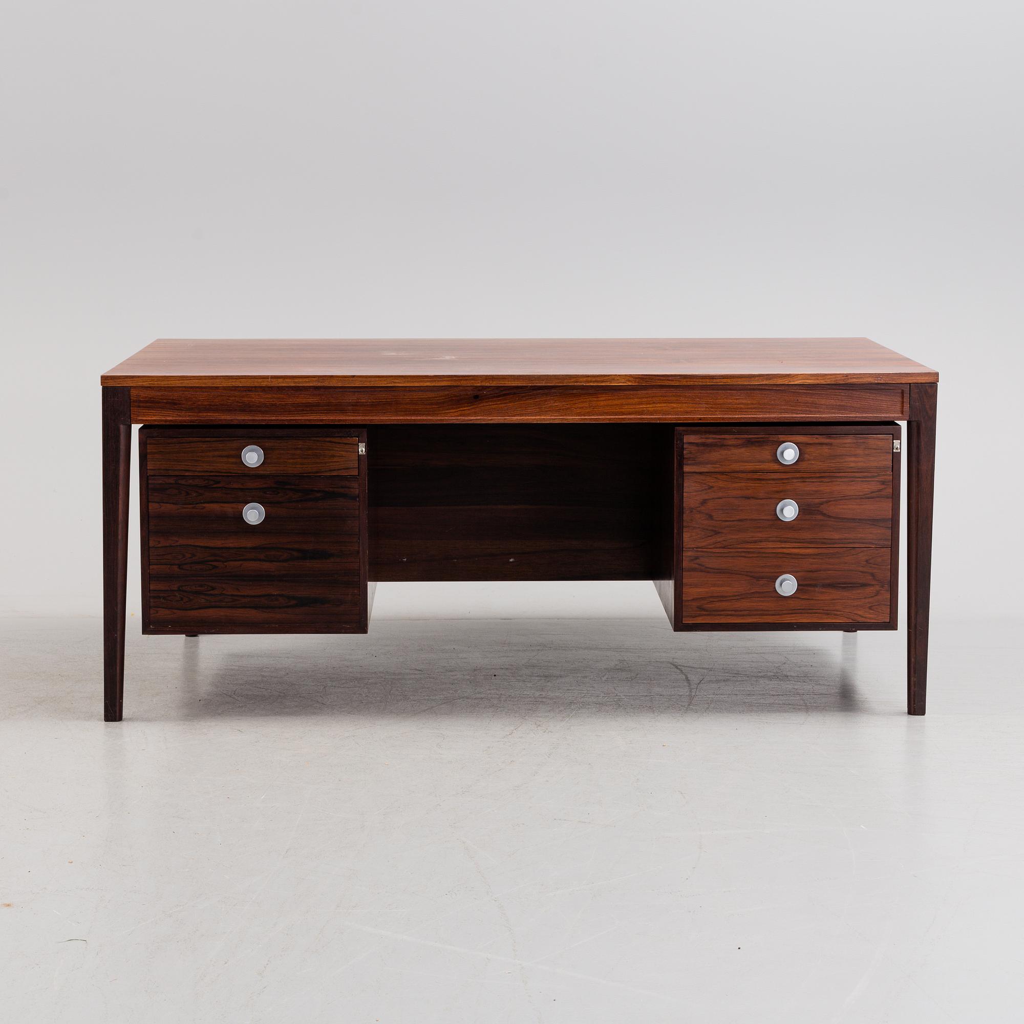 FINN JUHL,  a' Diplomat' rosewood desk from Cado, Denmark.
