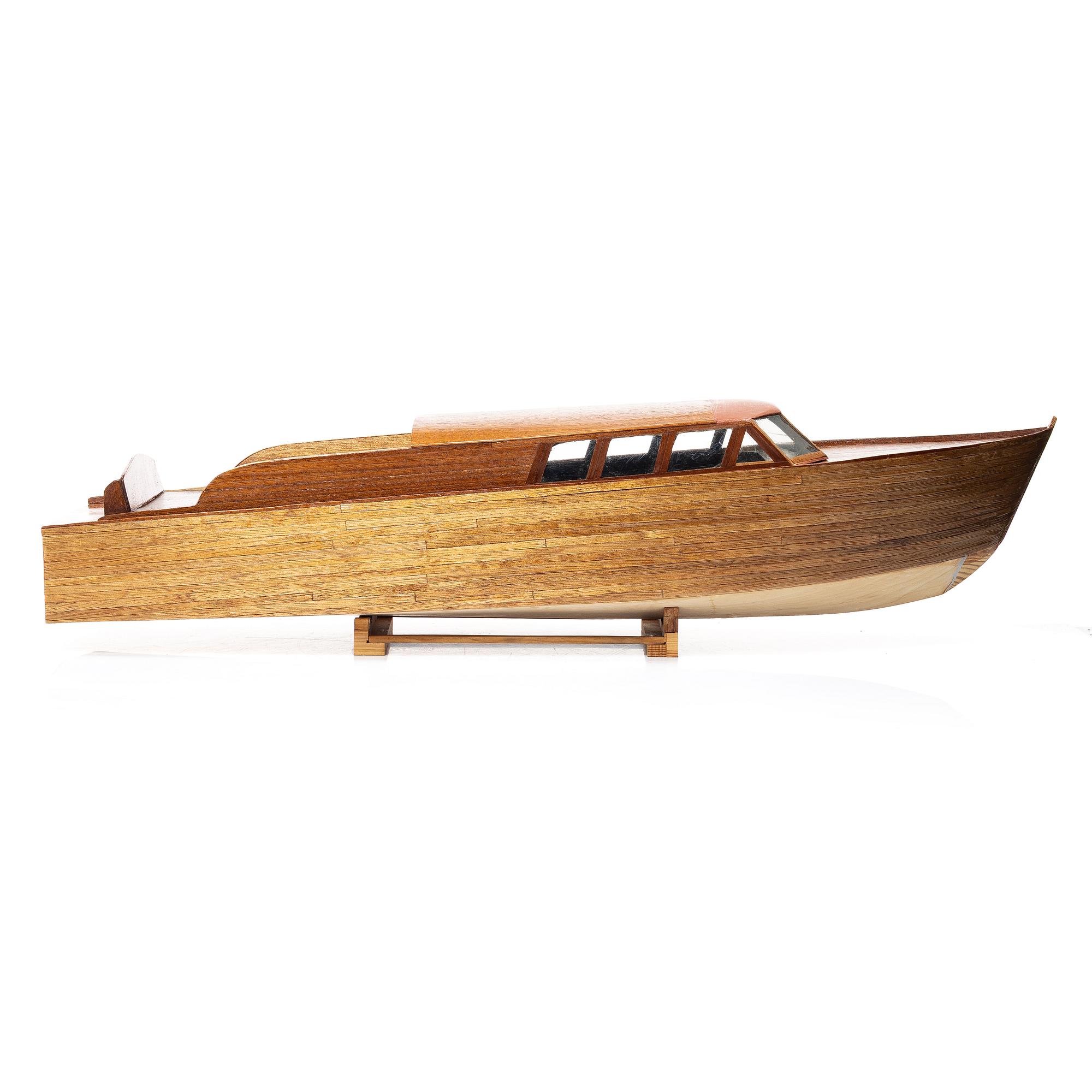 Boat model, 1950s.