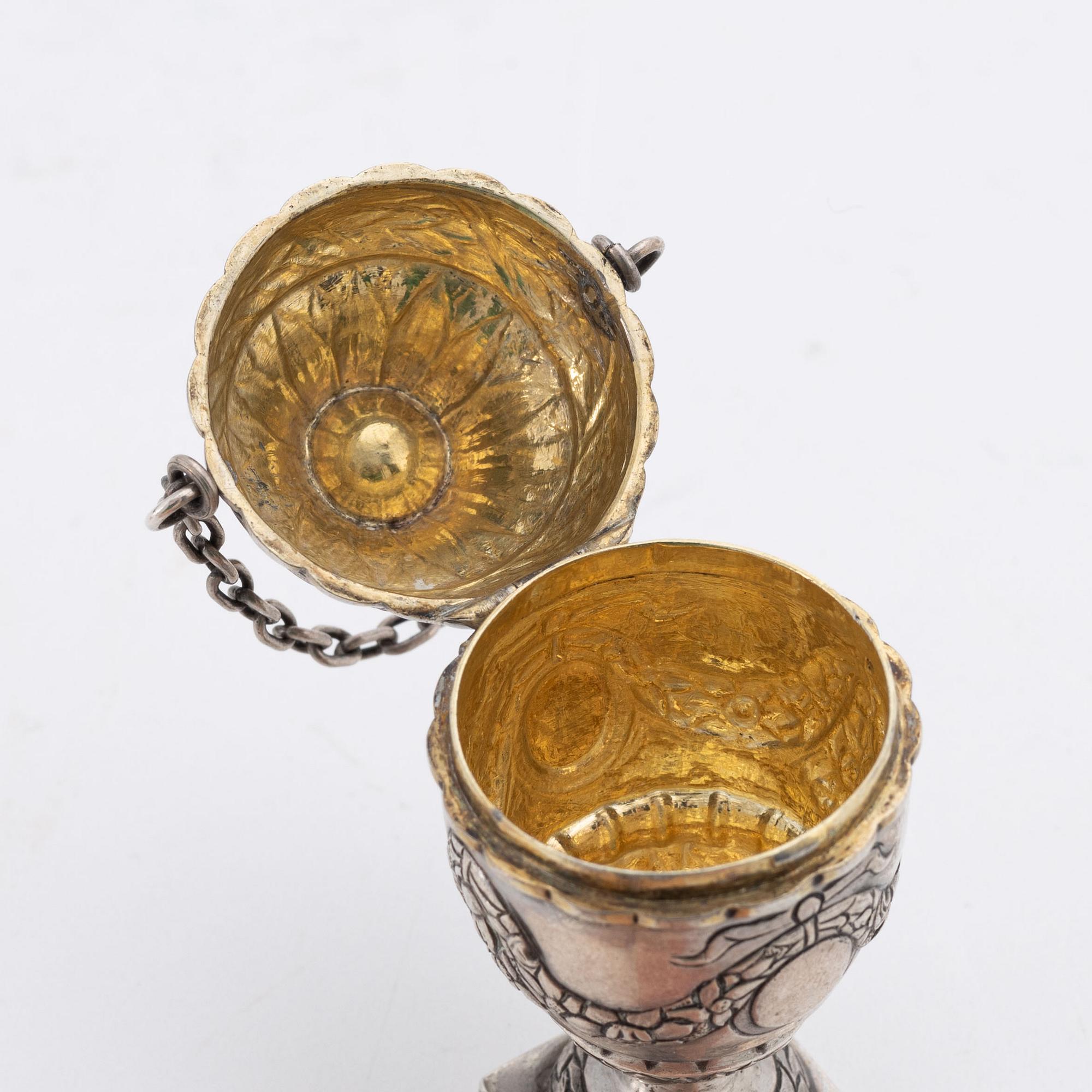 Christian Hosoe, luktdosa, silver, Louis XVI, Köpenhamn 1777.