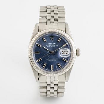 Rolex, Oyster Perpetual, Datejust, "Wide Boy", wristwatch, 36 mm.