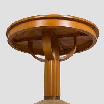 Adolf Koskinen, table and 4 chairs, for Elias Hollo Puunjalostustehdas, 1910s/1920s.