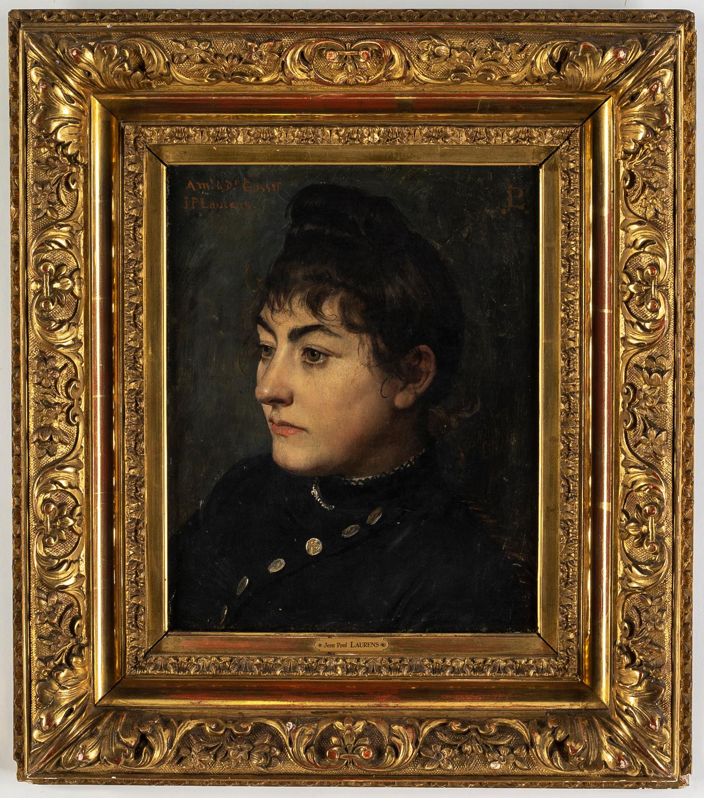 JEAN-PAUL LAURENS, oil on canvas, signed with monogram and signed J.P. Laurens.