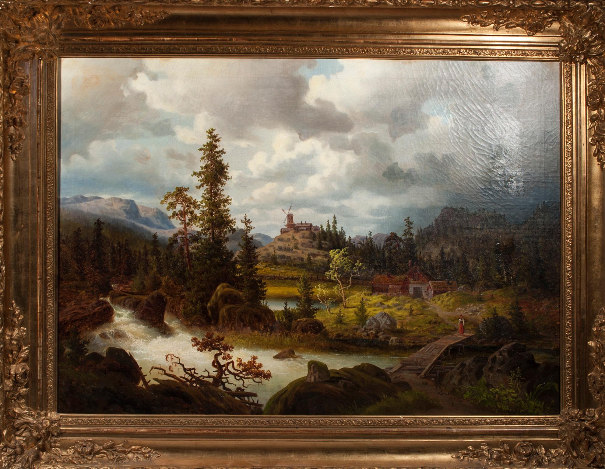 OKÄND KONSTNÄR, olja på duk.