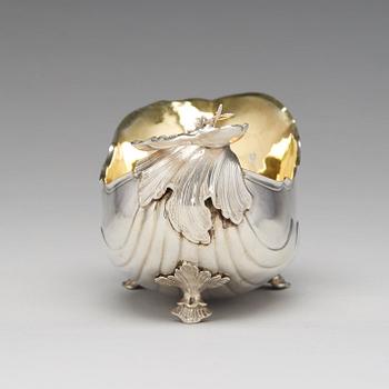 Niclas Warneck, såsnäcka, silver, Karlstad 1765. Rokoko.