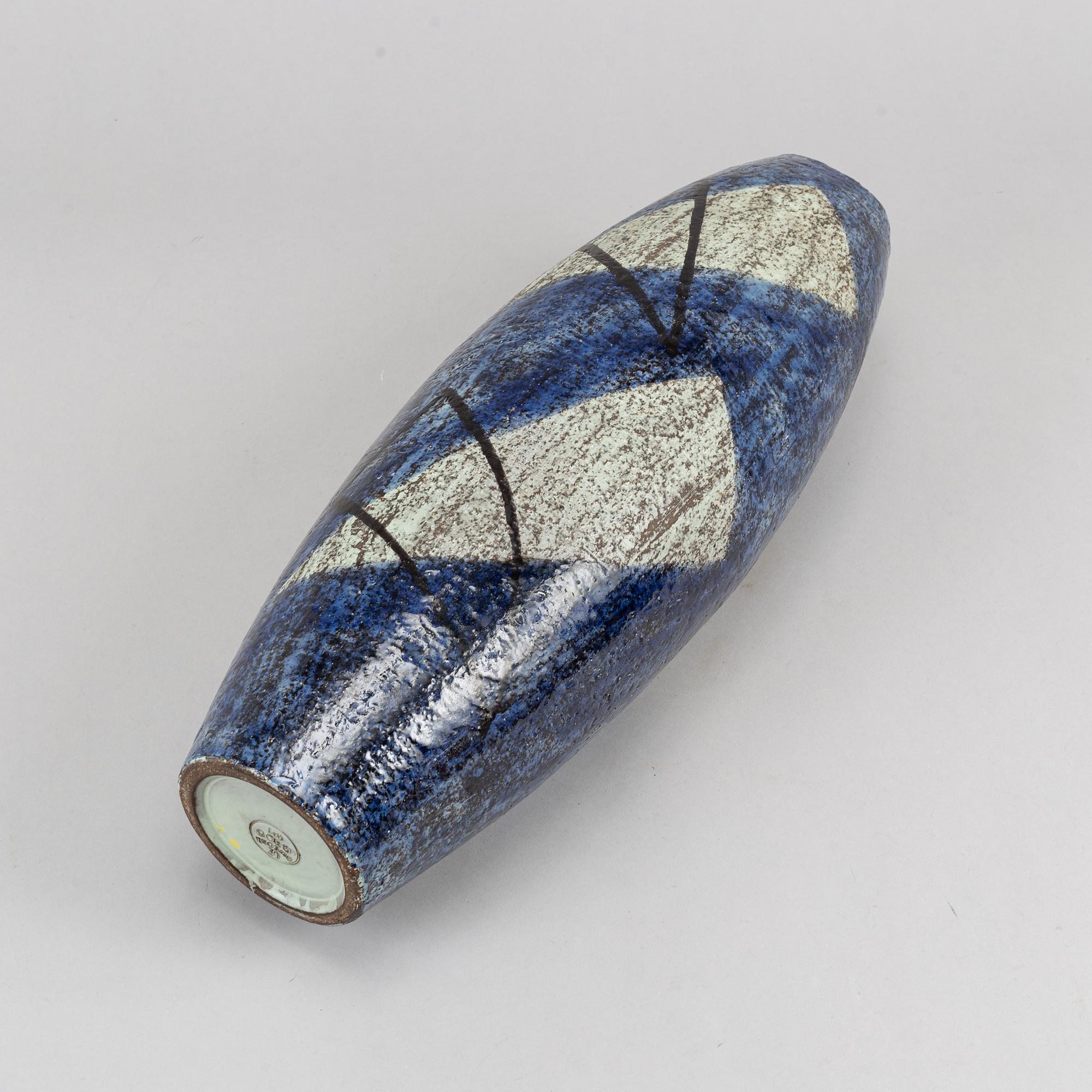 A stoneware floor vase by Ingrid Atterberg, Upsala-Ekeby.