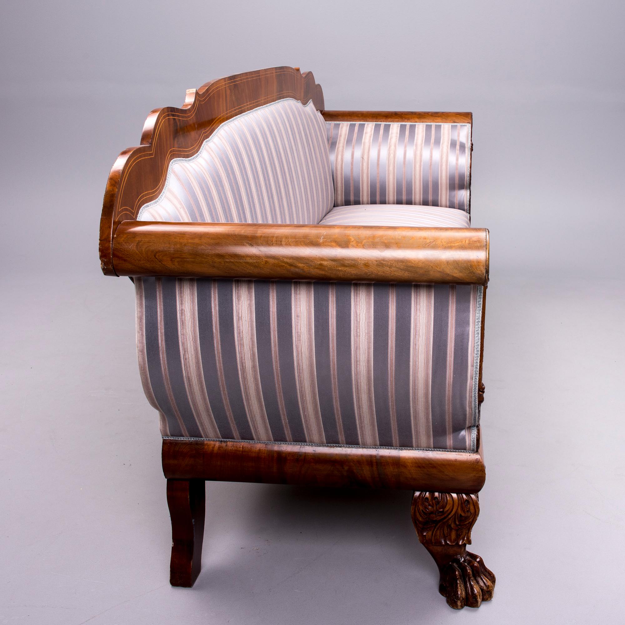 SOFFA, biedermeierstil, tidigt 1900-tal.