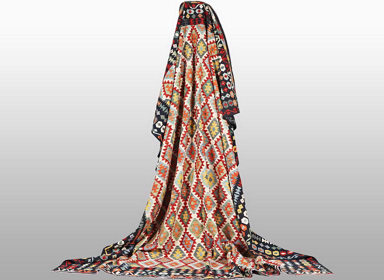 A carpet, Kilim, ca 398 x 316 cm.