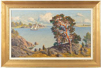 Karl Bergman, Sunlit Archipelago Landscape.