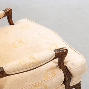 Fåtöljer ett par, Louis XV, 1800-tal.