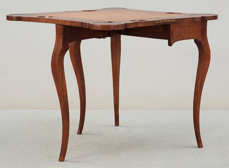 SPELBORD, av Lars Nordin (mästare i Stockholm 1743-1773). Rokoko.