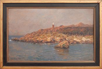 EDUARD KRAUSE-WICHMANN, olja på pannå, signerad.