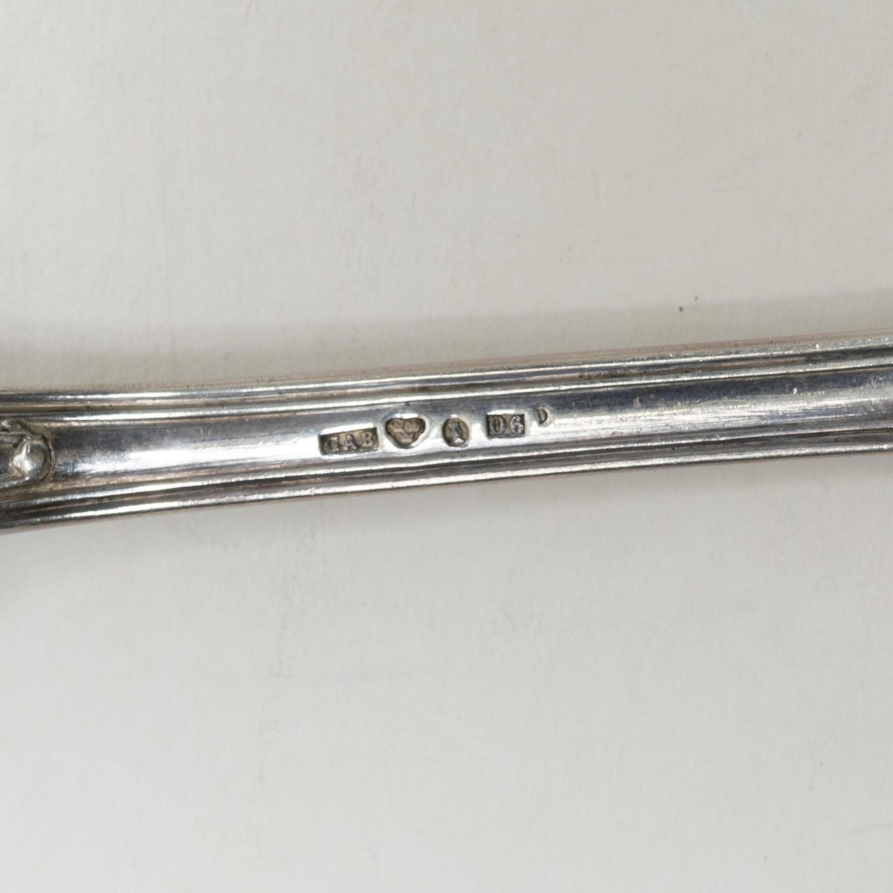 18 silver spoons, "Olga", GAB among others, 1891-1892.