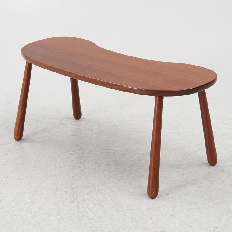 Josef Frank, a model B1034 mahogany 'Mjölkpallen' stool, Firma Svenskt Tenn, Sweden, post 1985.