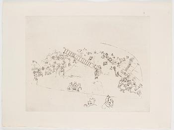 MARC CHAGALL, 71 st etsningar ur upplagan om 285 exemplar på Arches/MBM/J. Perrigot-papper, 1923-1948.