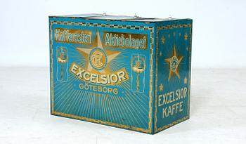 PLÅTBURK, "Kafferosteri Aktiebolaget, Excelsior Göteborg", 1900-talets första hälft.