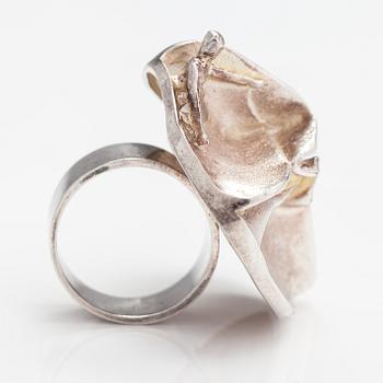 Björn Weckström, A stelringsilver ring "Jaara's dream". Lapponia 1969.