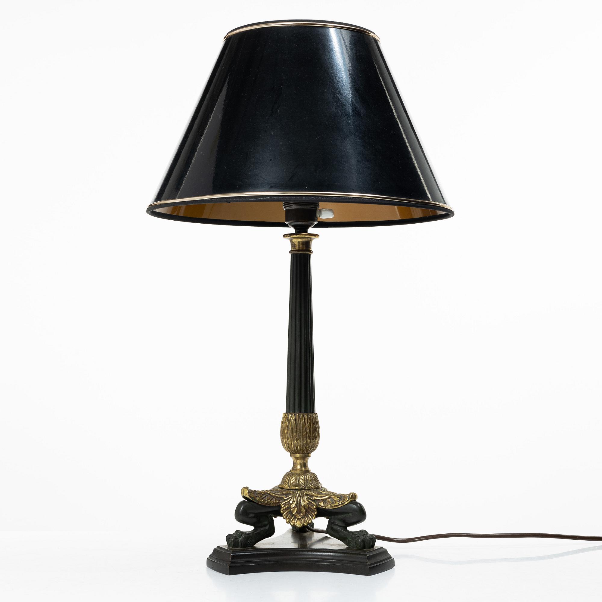 Table lamp, Empire style, 20th century.