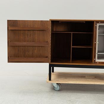 A walnut veneered drinks cabinet, Silkeborg, Denmark, 1960's.