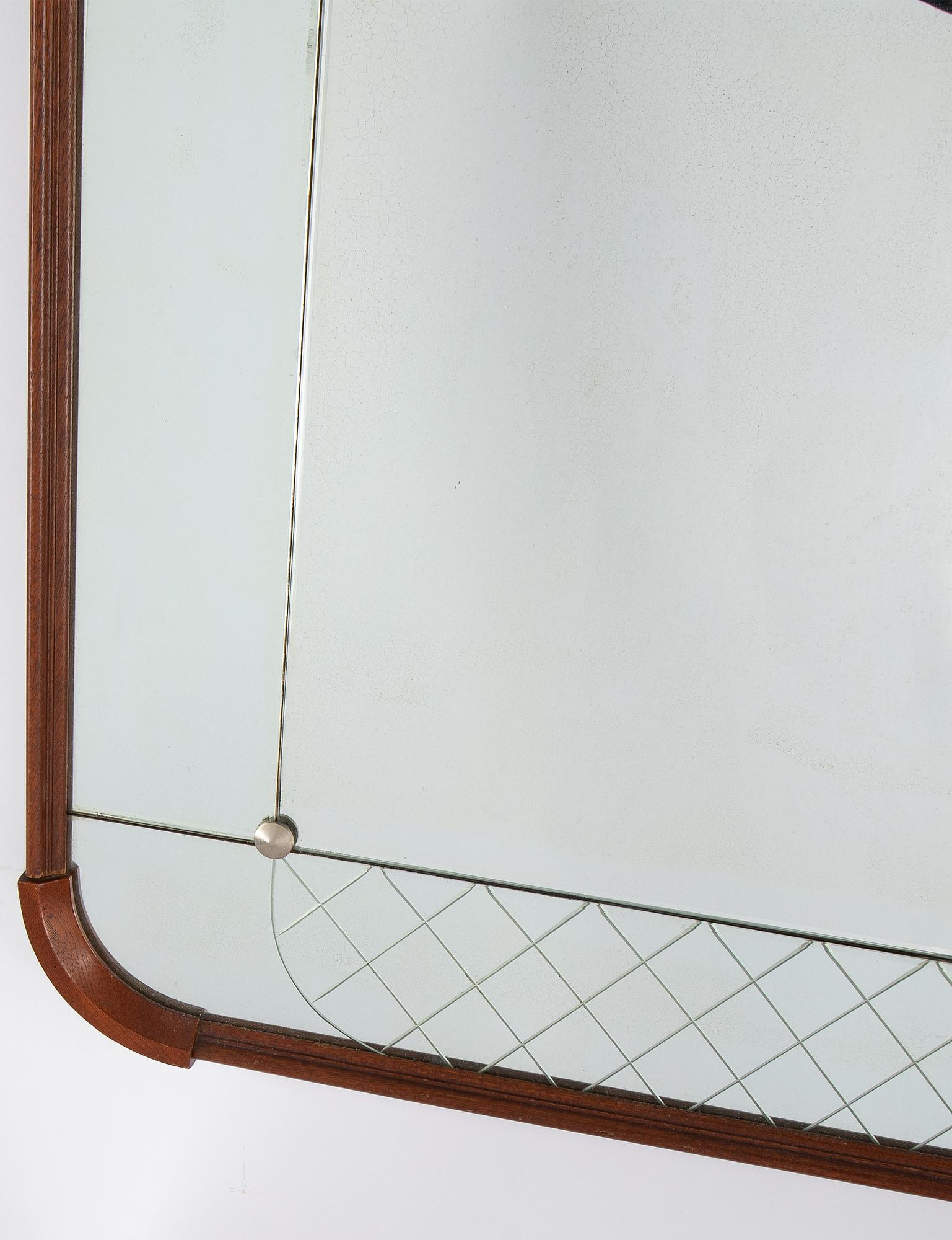 A mirror, Glas och Trä, Hovmantorp, 1950's/1960's.