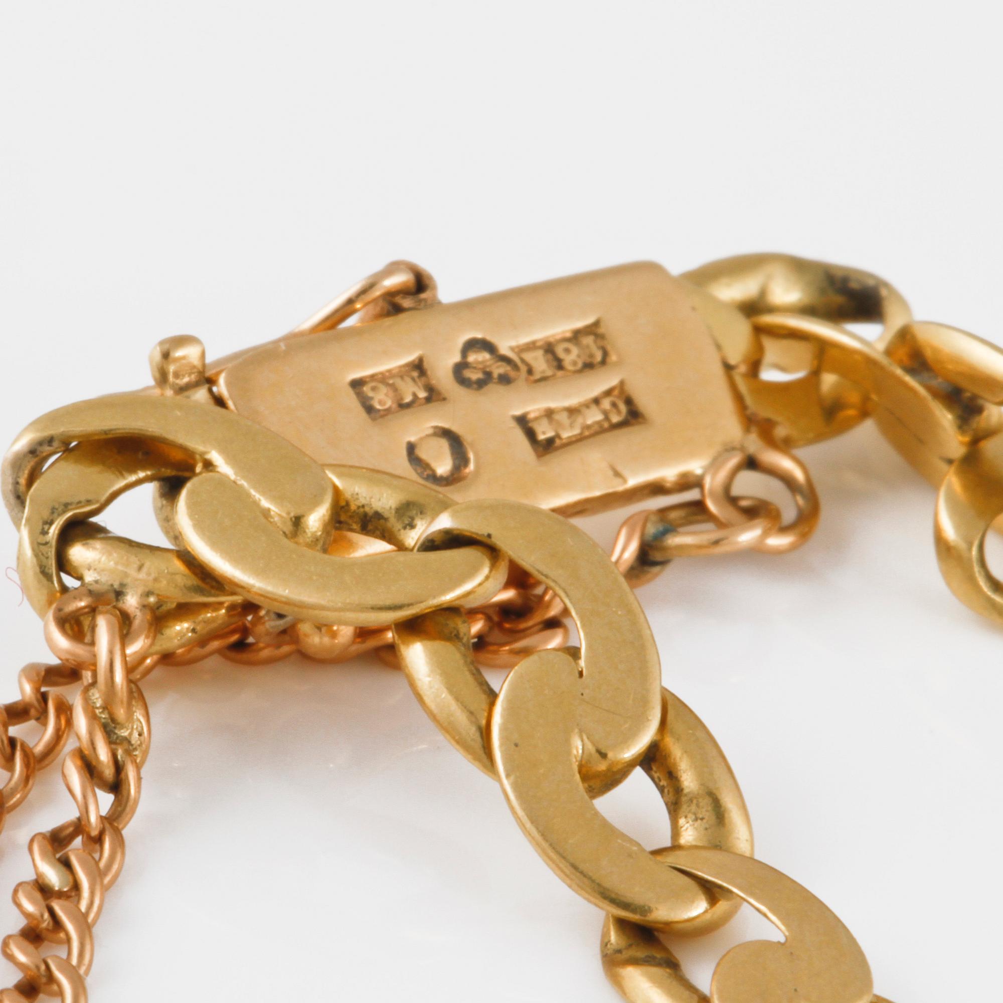 DAMARMBANDSUR, 18K guld, IWC, International Watch, total vikt 17 g.