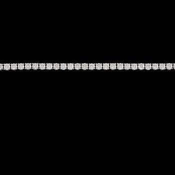 ARMBAND, 18k vitguld med briljantslipade diamanter, 5.02 ct. Vikt 12,4 g.