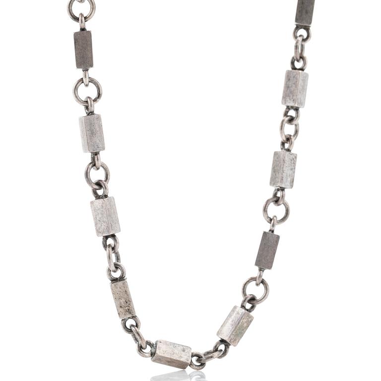 Wiwen Nilsson, necklace, sterling silver, Lund, 1966.