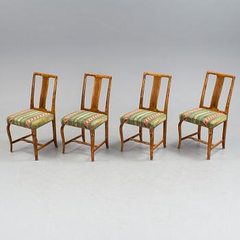 A dining furniture set comprising of eight pieces by Carl Malmsten.