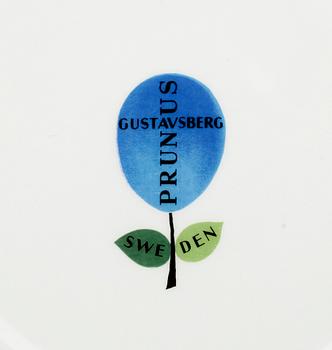 SERVIS, 38 delar, porslin, "Prunus", Stig Lindberg, Gustavsberg.