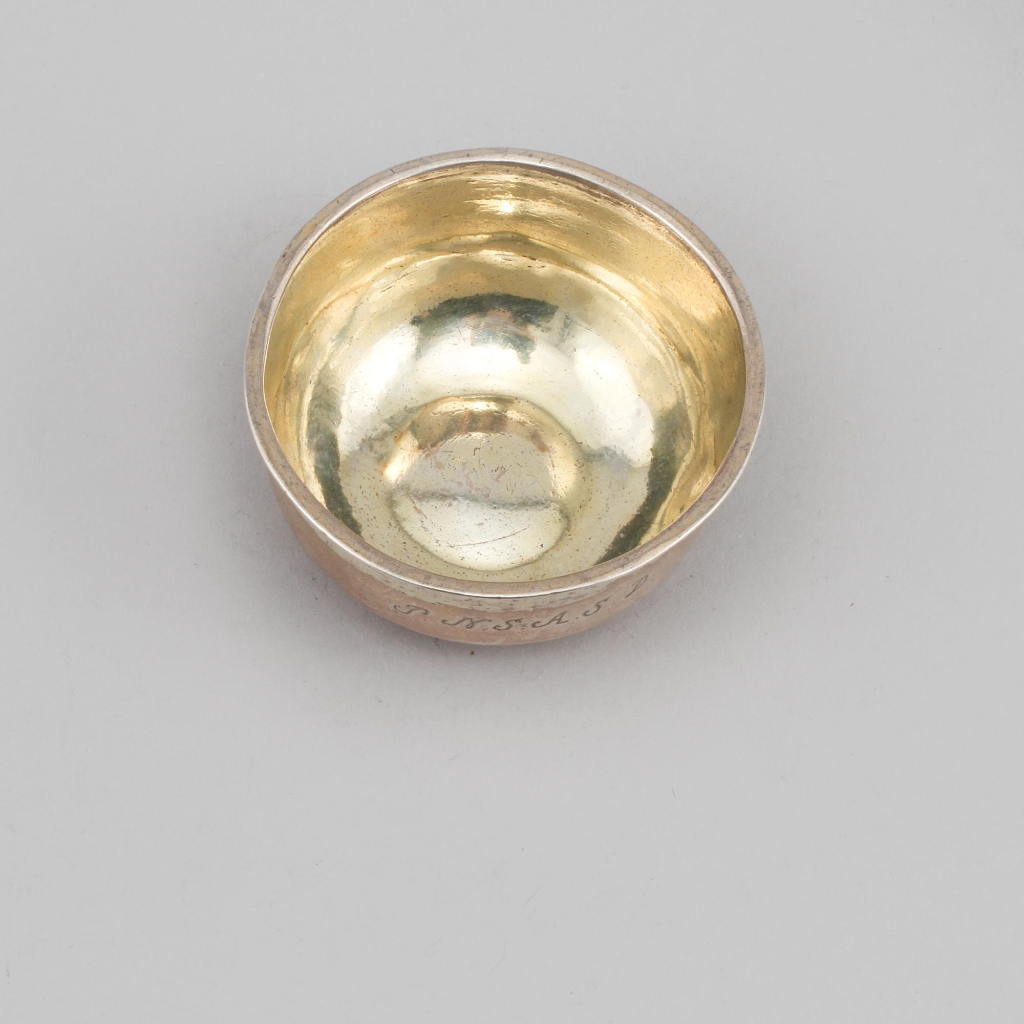 SUPKOPP, silver, Niclas Fernlöf, Karlstad, 1776, vikt 25 gram.