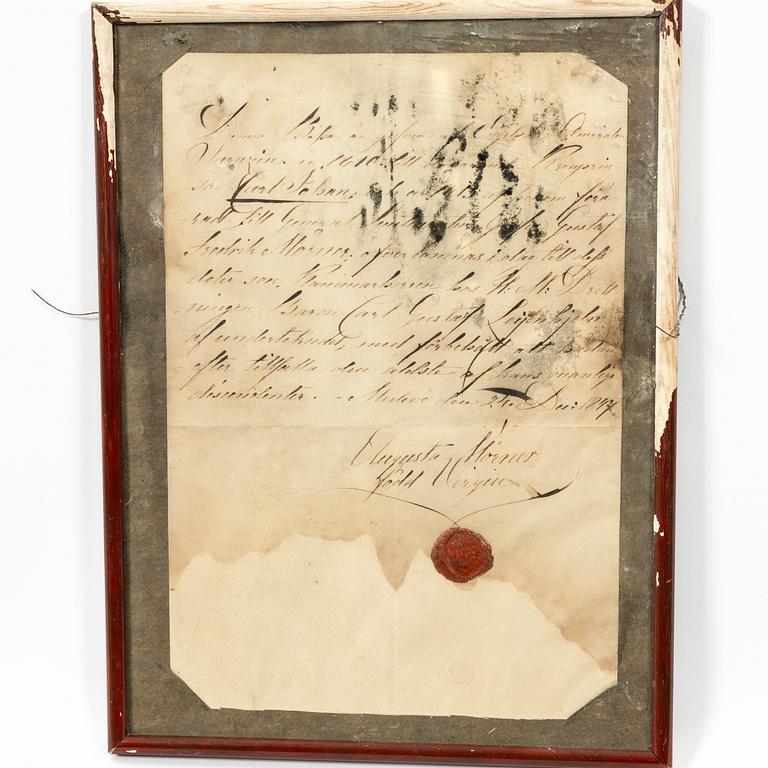 Shot gun pecussion lock, Durs Egg London, early 19th century, a gift certificate accompanies.