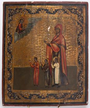 IKON, tempera på pannå, Ryssland 1800-talets slut.