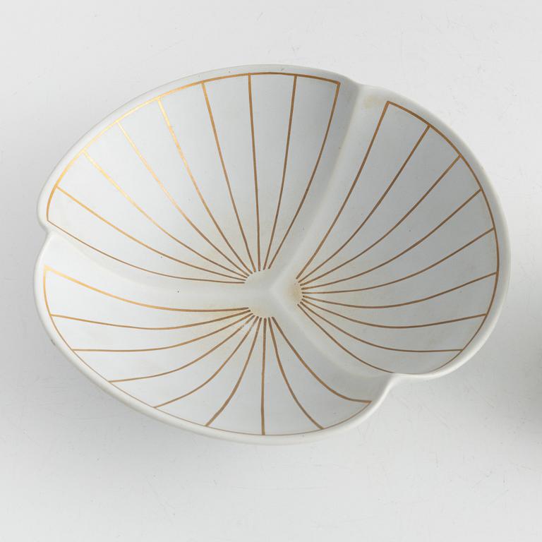 Wilhelm Kåge, a stoneware vase and bowl, Gustavsberg studio.