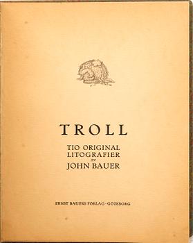 John Bauer, "Troll" 10 litografier i bok.