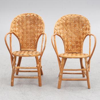 Six armchairs, 'LC chair"', Gösta Westerberg Furniture, France, 20th century.