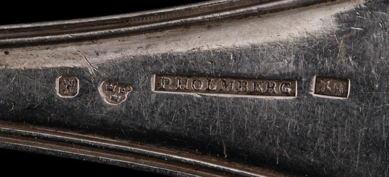 SKEDAR, 7+6st, silver. Sverige, 1800-tal. Vikt 533g.