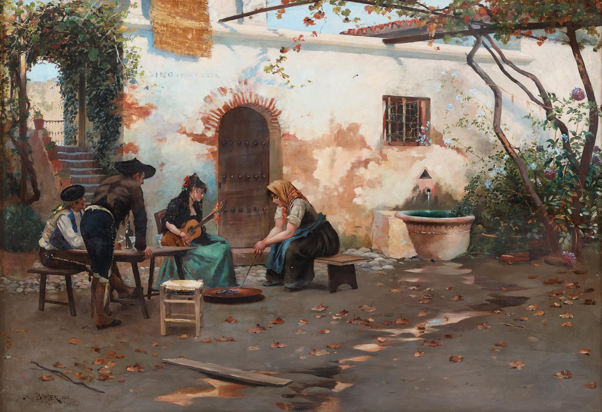 Hugo Birger, "Utanför ett spanskt värdshus" (Outside a Spanish Tavern).