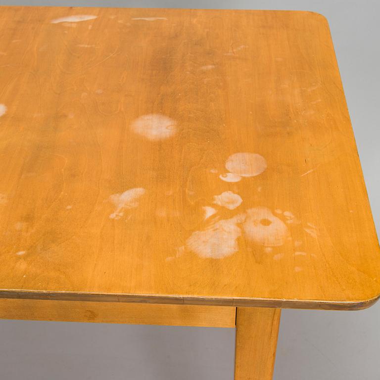 Werner West, a 1930s dining table and chairs, 6 pcs, 'Motti', for Oy Stockmann Ab Keravan Puusepäntehdas.