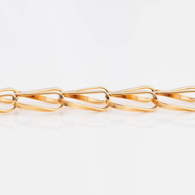 Anders Högberg, an 18K gold bracelet "Hula-hula", Göteborg 1968.