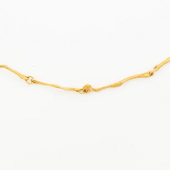 Björn Weckström, Necklace, 18K gold, for Lapponia. Finland.