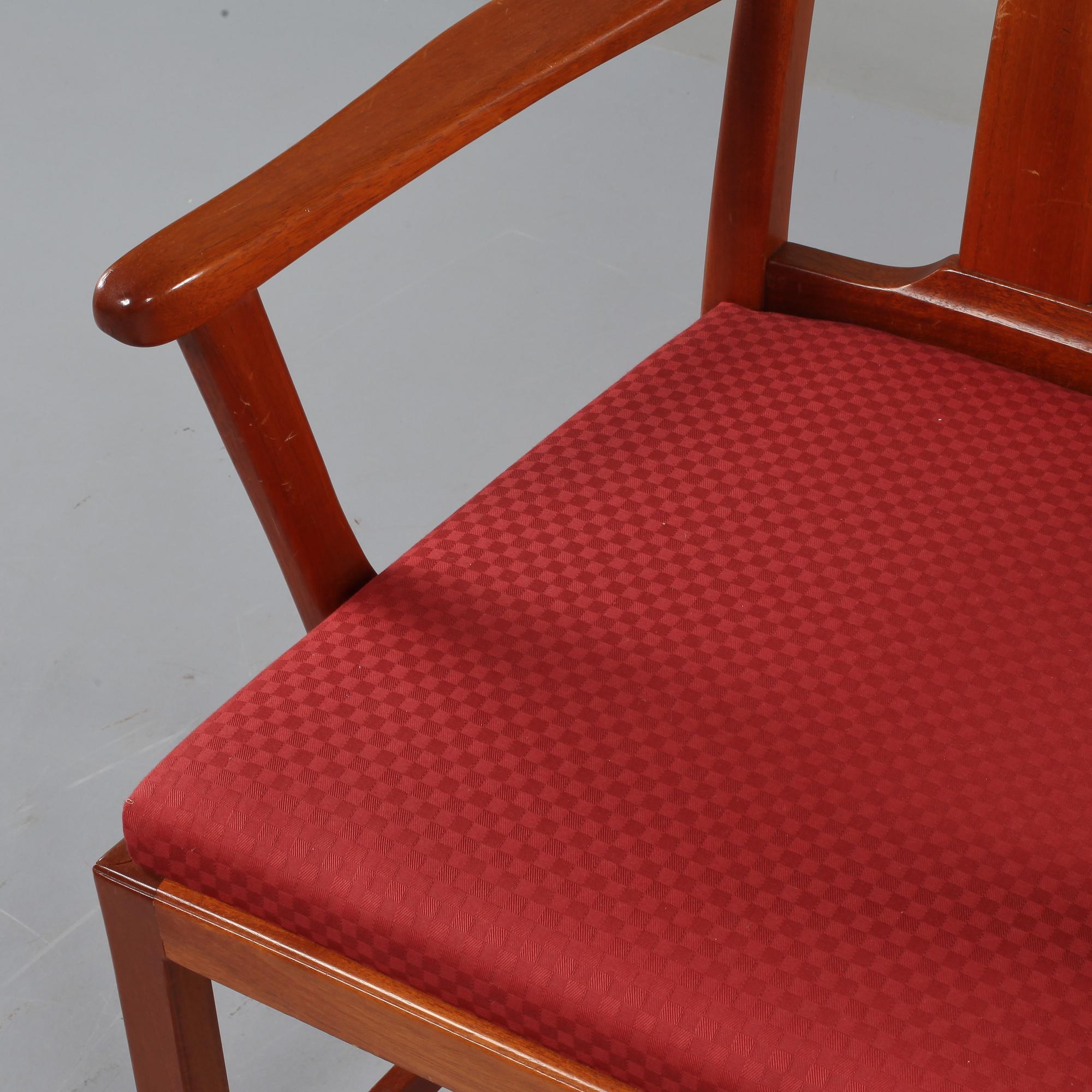 KARMSTOLAR, ett par, "Ambassadör", Carl Malmsten, Rydéns Interiör, tillverkade 1985.