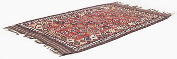Antique Qashqai kilim, southern Persia (Iran), c. 249 x 158 cm.