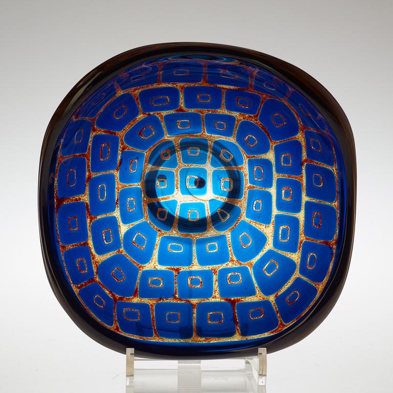 A Sven Palmqvist Ravenna glass bowl, Orrefors, 1969.