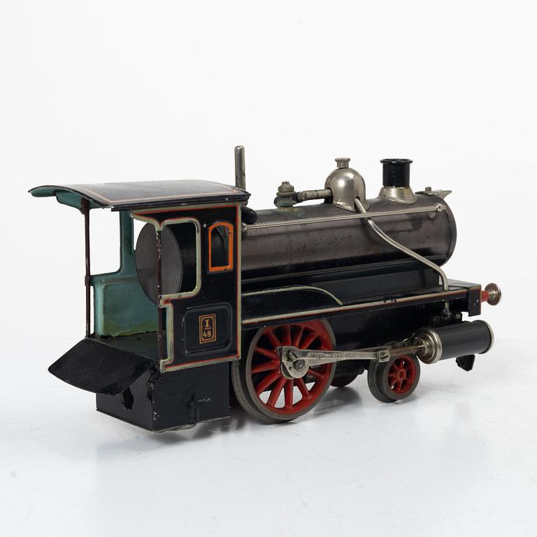 Carette, locomotive with two carriages, scale 1, Germany, before 1917.